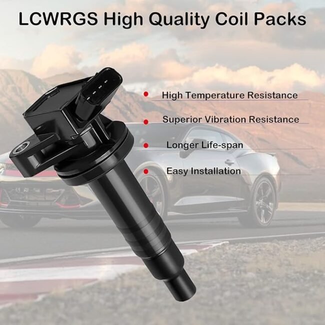 Set of 4 Ignition Coil Pack Fits for 1.8 L4 Car Matrix Celica Pontiac Vibe Chevy Prizm 2000 2001 2002 2003 2004 2005 2006 2007 2008 1.8L Coils Replaces# UF247 C1249 - Image 3