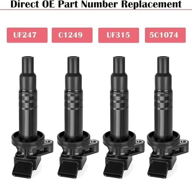 Set of 4 Ignition Coil Pack Fits for 1.8 L4 Car Matrix Celica Pontiac Vibe Chevy Prizm 2000 2001 2002 2003 2004 2005 2006 2007 2008 1.8L Coils Replaces# UF247 C1249 - Image 5