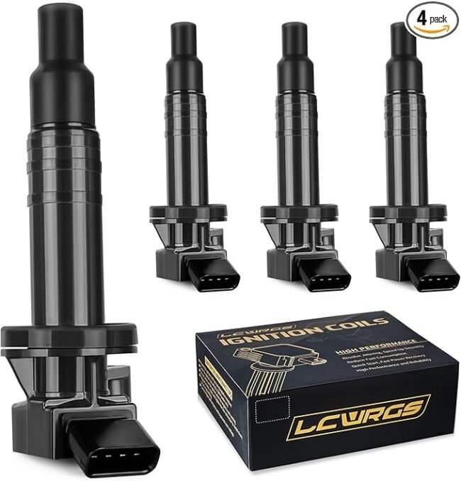 Set of 4 Ignition Coil Pack Fits for 1.8 L4 Car Matrix Celica Pontiac Vibe Chevy Prizm 2000 2001 2002 2003 2004 2005 2006 2007 2008 1.8L Coils Replaces# UF247 C1249